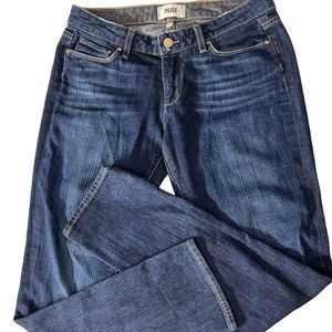 PAIGE Jimmy Jimmy Skinny Jeans Low Rise‎ Dark Denim Size 27 Inseam 29” Stretch